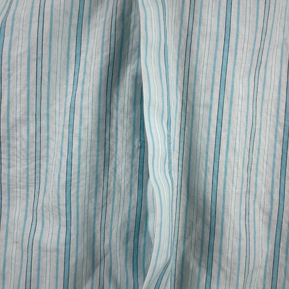 Hugo Boss Dress Shirt Men's Size 42 16.5 Blue Striped Button Up Long Sleeve - Picture 3 of 13